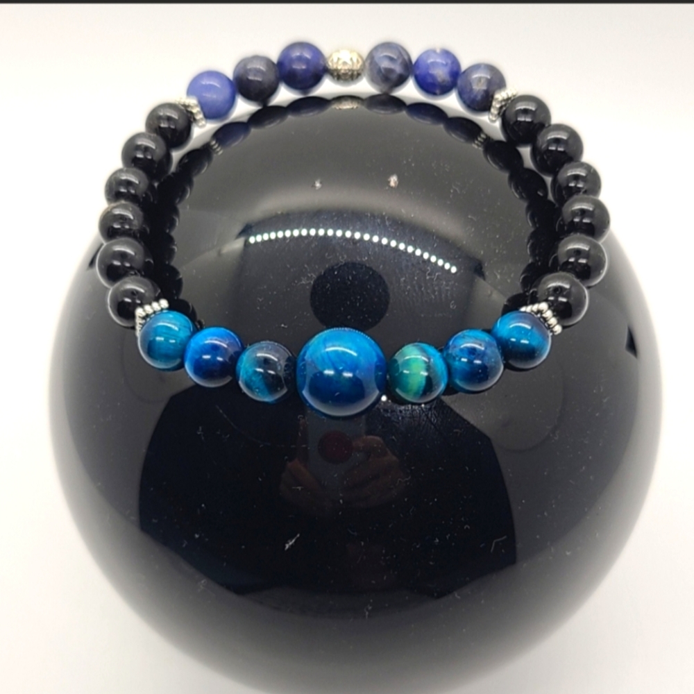 Men's stress relieve, protection, and worry free bracelets. Reiki charged